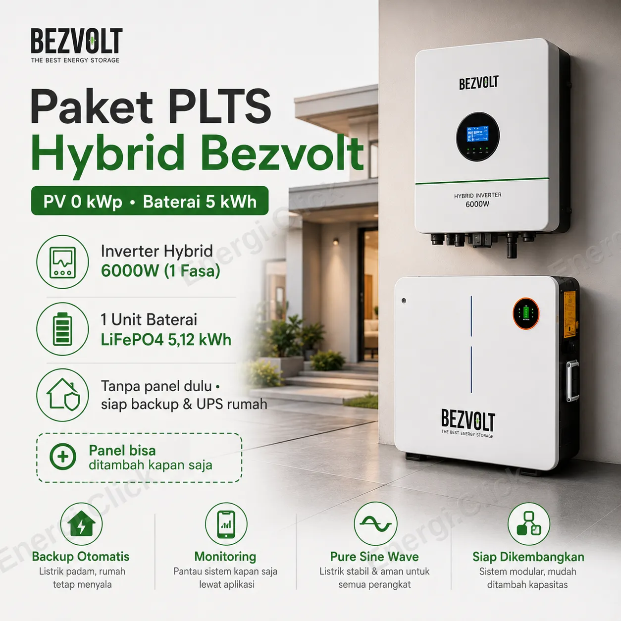 PV 0 kWp · Baterai 5 kWh