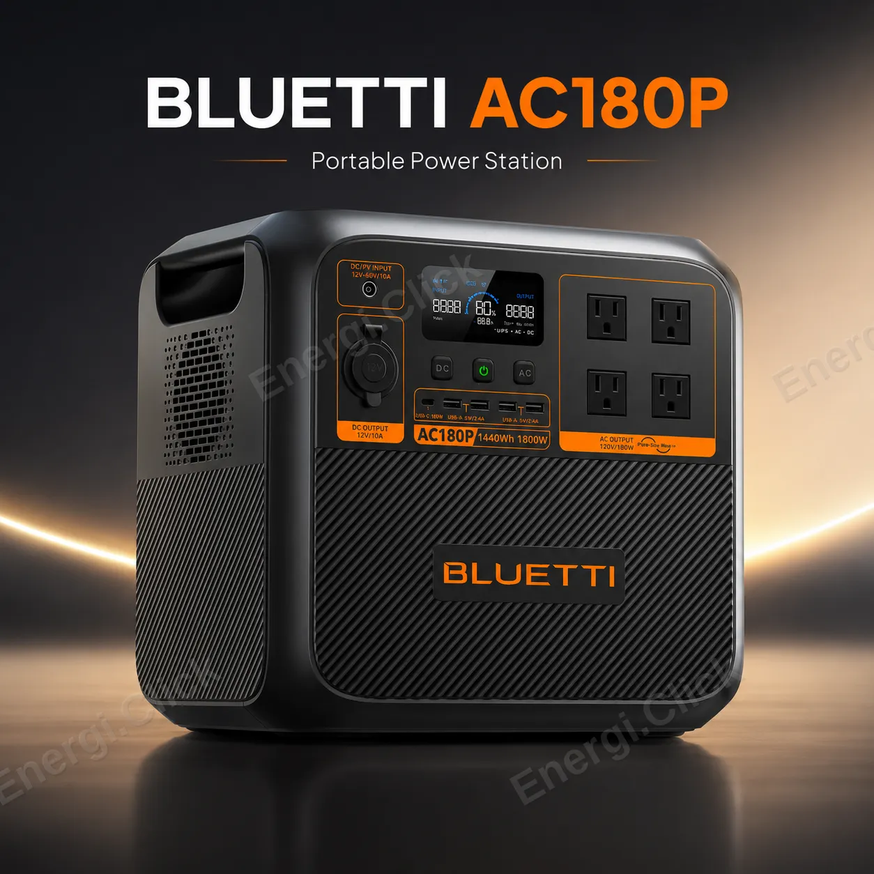 BLUETTI AC180P Portable Power Station (1440Wh / 1800W)