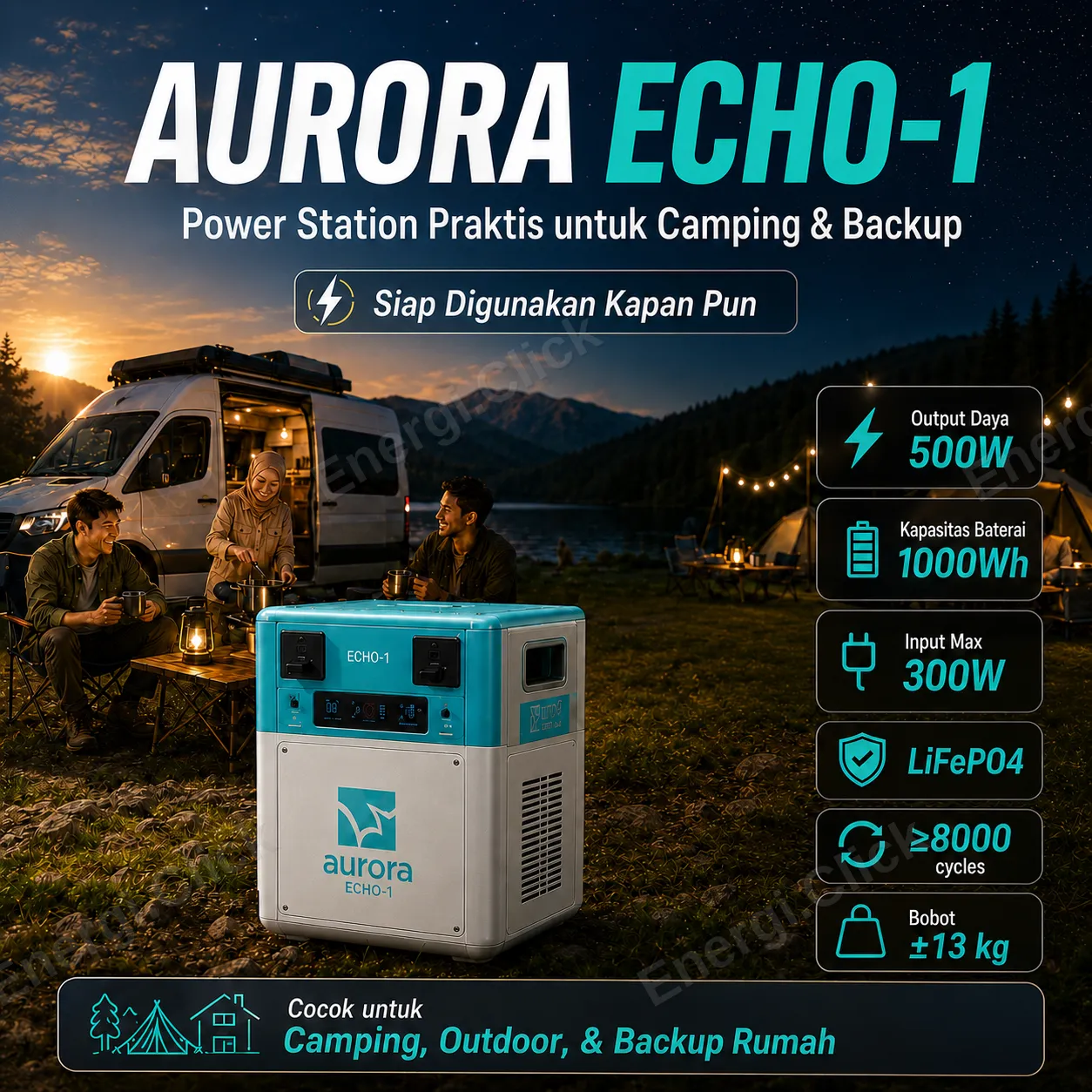 ECHO-1 · 500W / 1 kWh